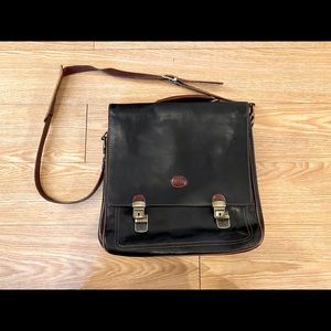 Scuola Del Cuoio Italian leather messenger bag